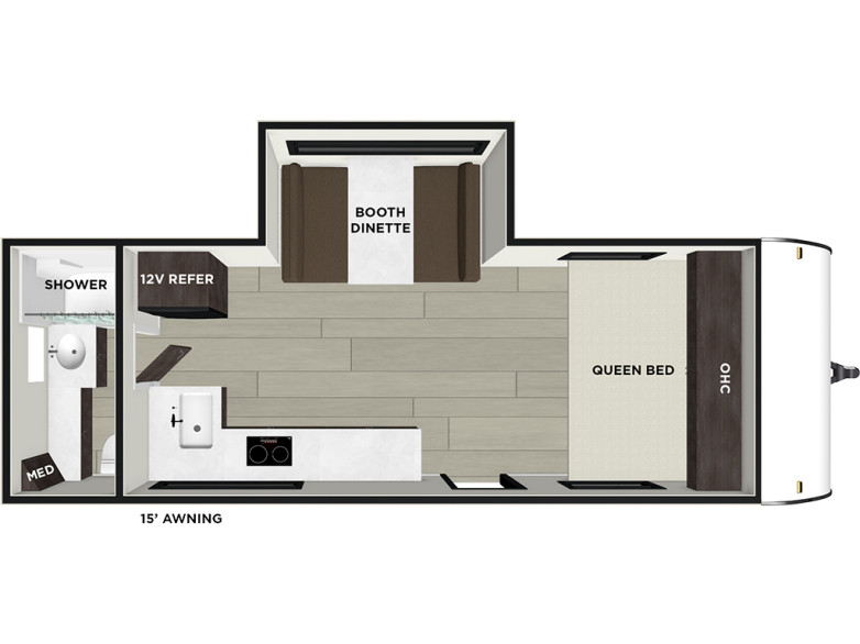 Floor Plan for Salem FSX Ultra Lite Travel Trailer
